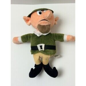 1999 CVS Stuffins 9” Plush BOSS ELF Misfit Rudolph Red Nosed Reindeer Tag Damage